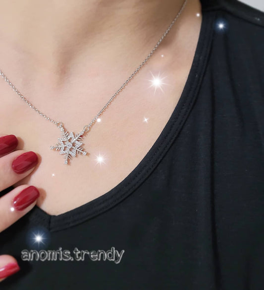 Collana Fiocco di Neve con zirconi