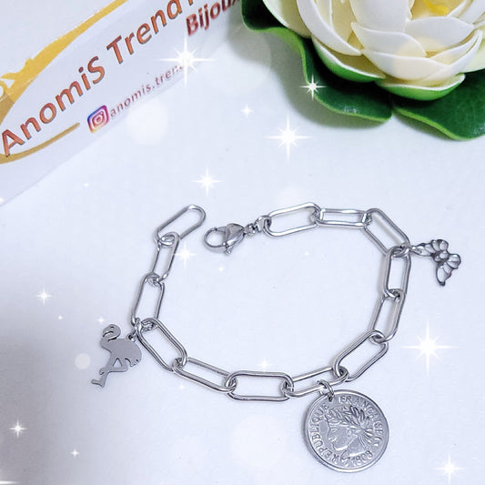Bracciale catena graffetta