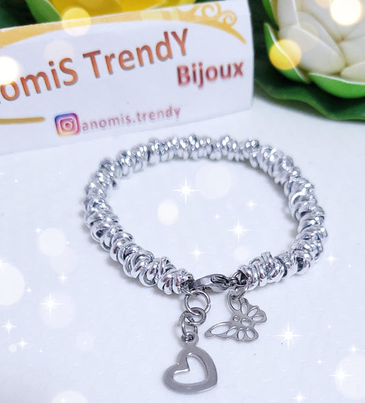 Bracciale nodini personalizzabile con qualsiasi charms