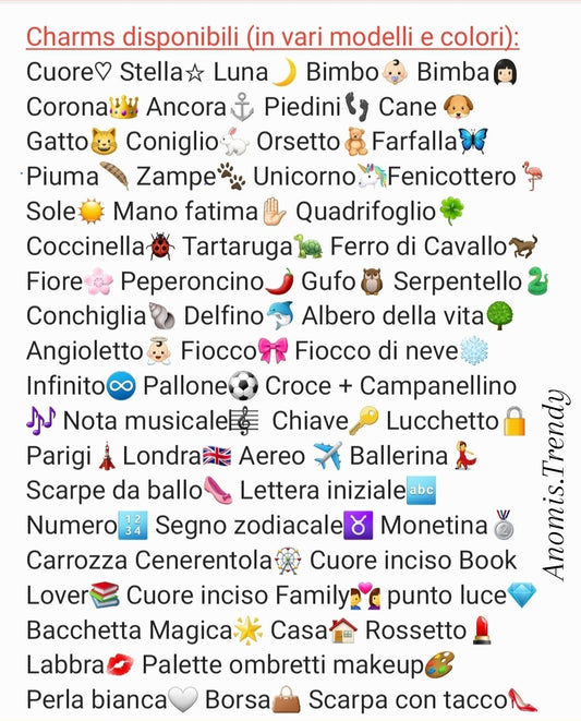 Bracciale nodini personalizzabile con qualsiasi charms