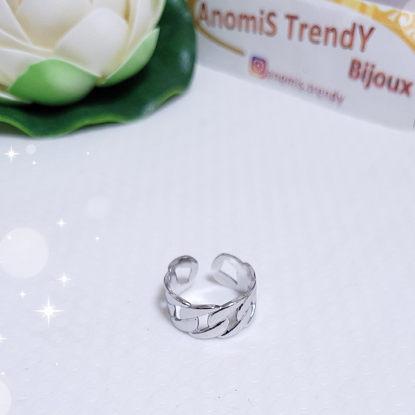 Anello catena piatta