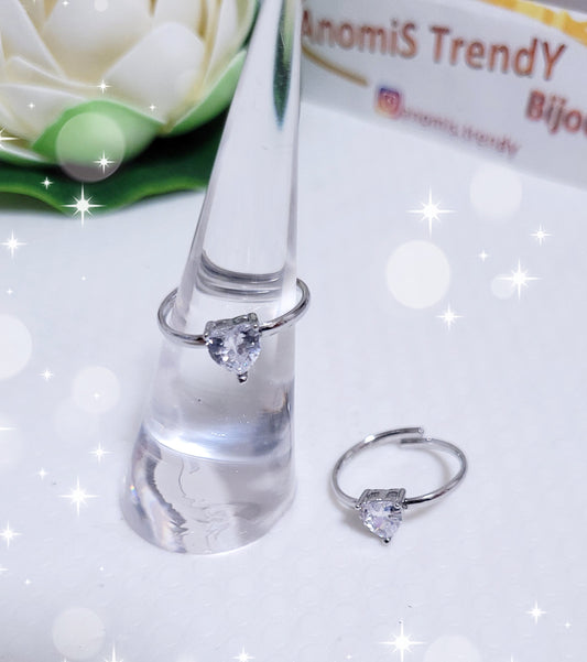 Anello Cuore Crystal