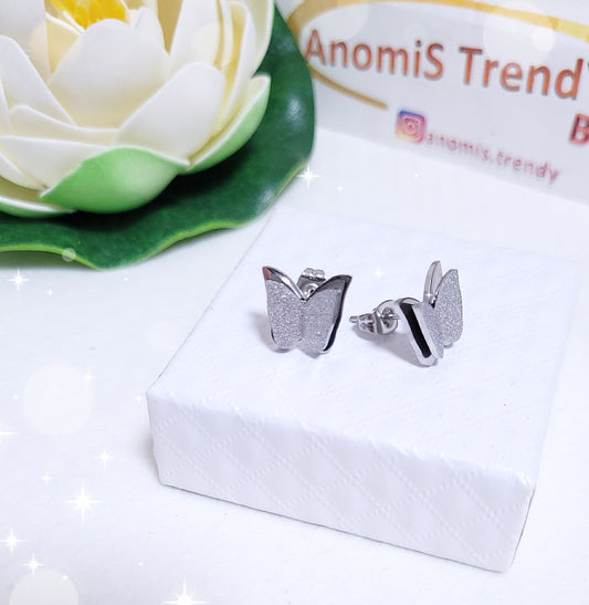 Orecchini Farfalle 3D effetto diamantato