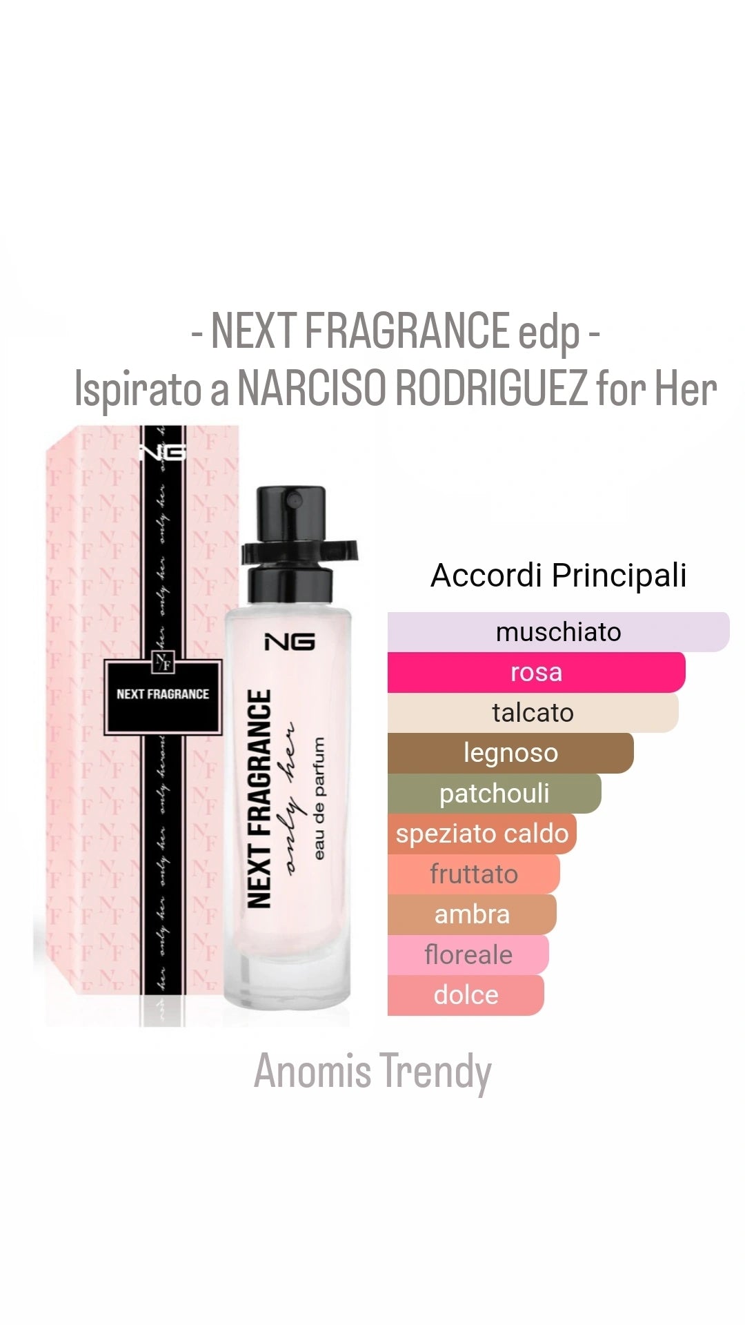 Profumo donna 15ml NEXT FRAGRANCE Eau de Parfum spray
