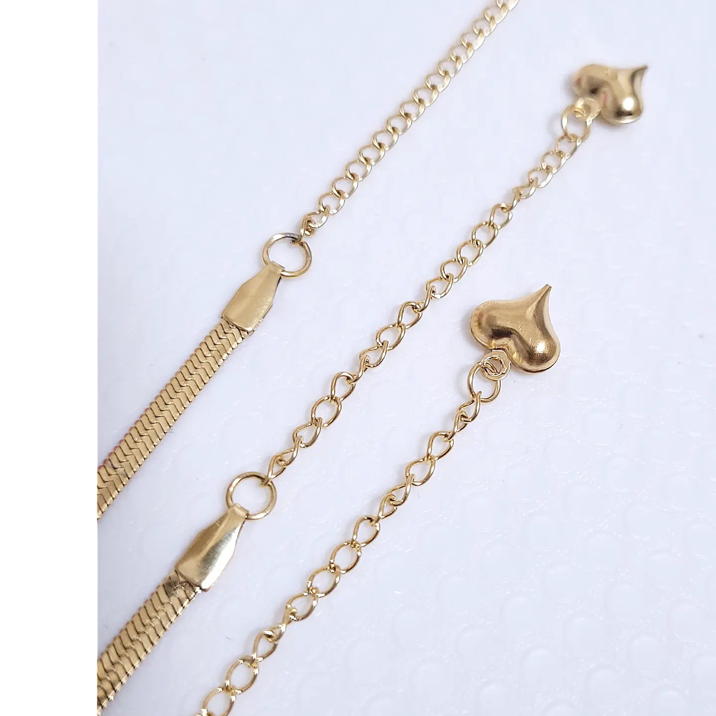 Collana snake Valentina F in acciaio dorè mis. 41cm+5cm