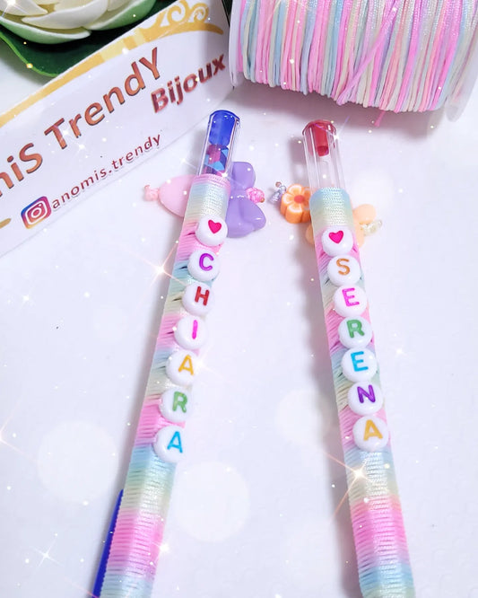 Penna BIC Crystal personalizzabilile rivestimento multicolor UNICORNO 🦄
